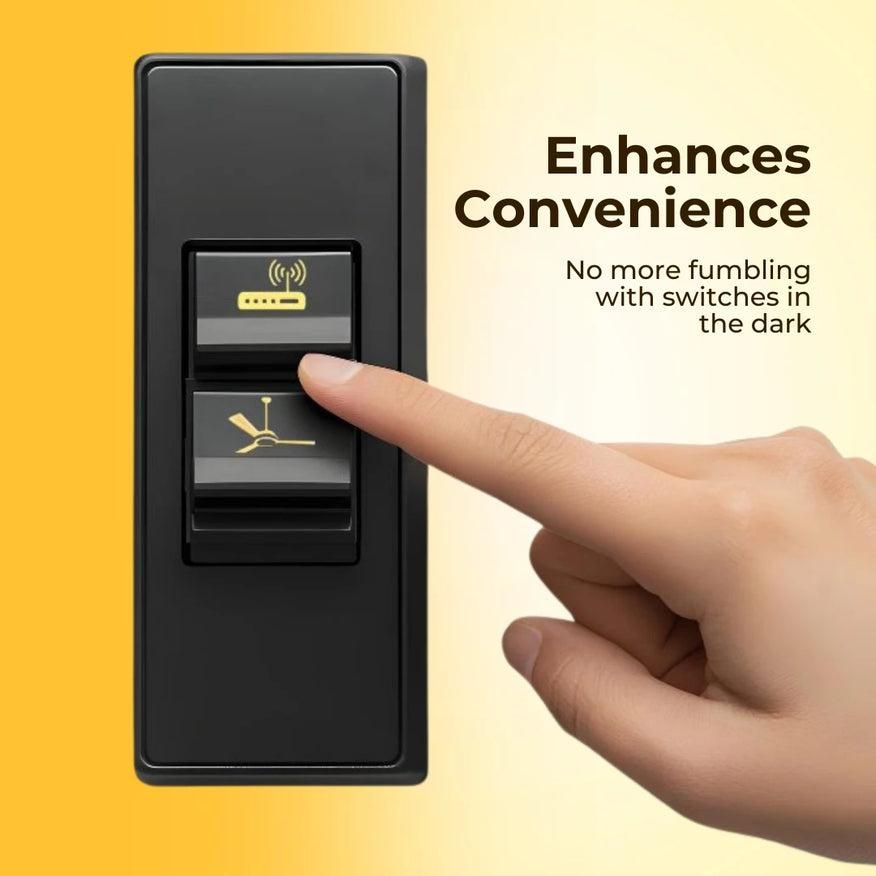 Gold Switch Stickers – Decorative Light Switch Wall Decals