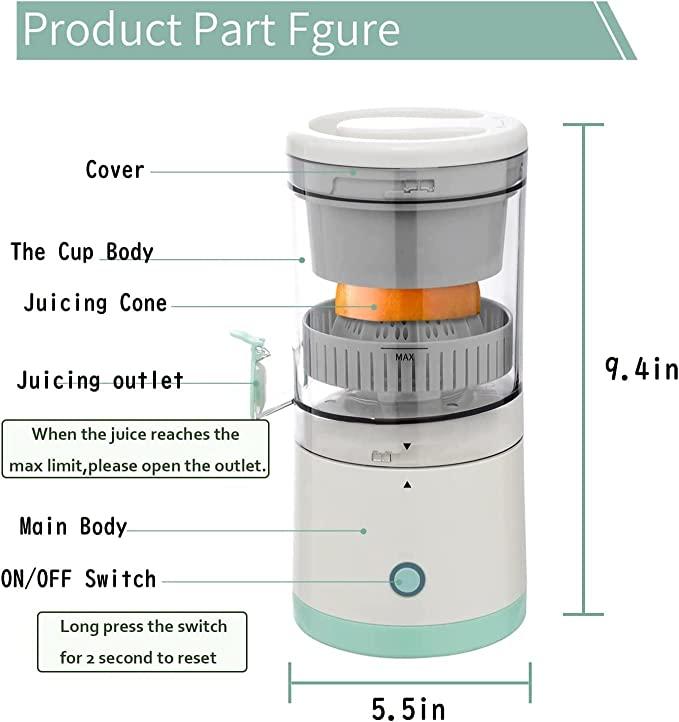 Electric Citrus Juicer – Compact Juicer for Halved Citrus Fruits