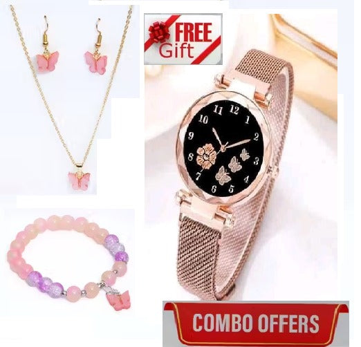 flower designer women analog watch

pink bracelet watch set for girls

floral dial ladies wrist watch